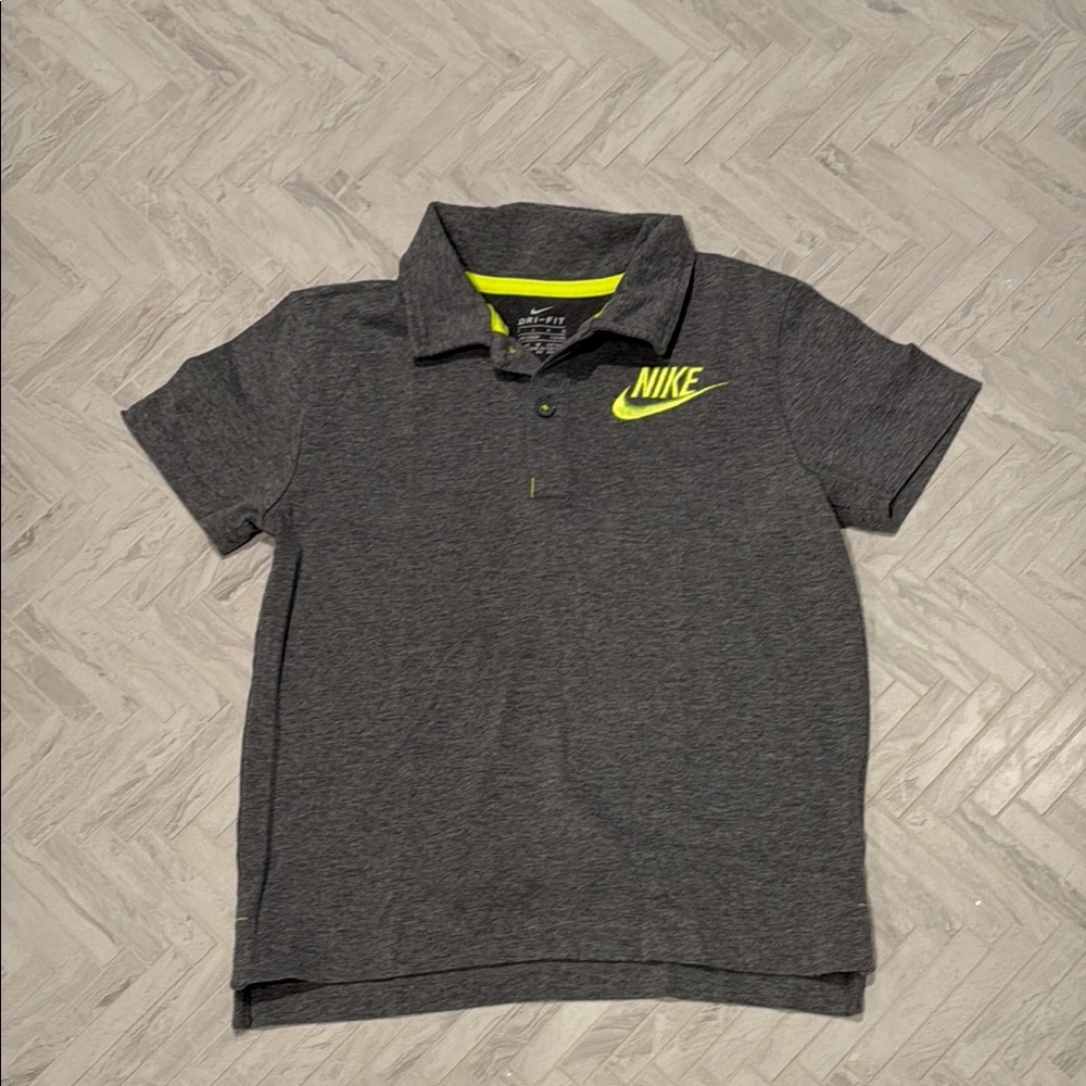 Nike Kids Gray Polo Shirt, size 7